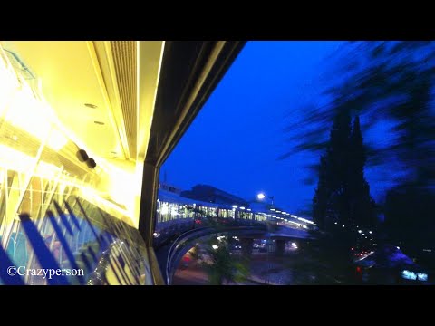 RET metro rit door de ruit, Wilhelminaplein - Rijnhaven met een 4 wagentrein!