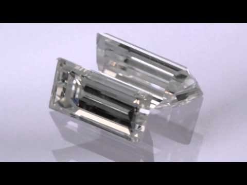 0.27 ct F SI-2 Baguette Natural Matching White Diamonds Pair http://www.diamondzul.com