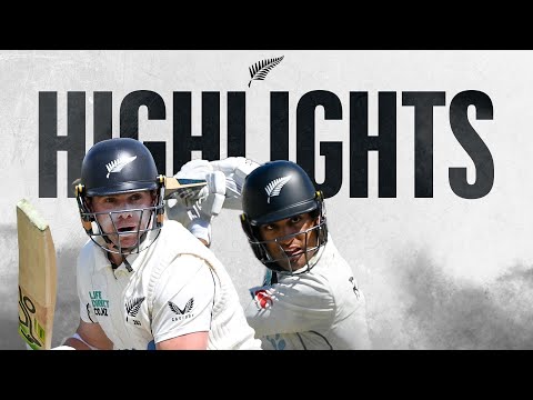 Ravindra and Latham Hit 3 Figures | Highlights | New Zealand v West Indies | 1st Test Day 3