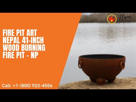 Fire Pit Art Nepal 41-inch Wood Burning Fire Pit - NP