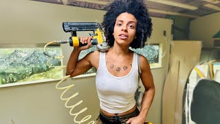 Building alone in a hail storm