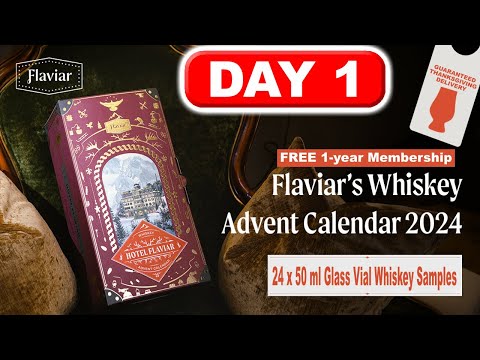 Is the 2024 Flaviar Whiskey Advent Calendar Worth $250? Day 1 Reveal!