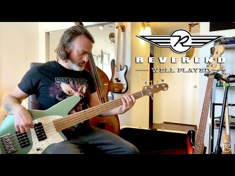 Reverend Mercalli 5 5-string Bass Guitar - Periwinkle Burst image 9