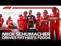Mick Schumacher Drives The Ferrari F2004 Around Mugello