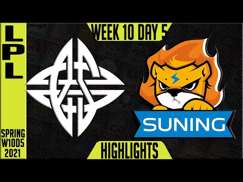 ES vs SN Highlights ALL GAMES | LPL Spring 2021 W10D5 | eStar vs Suning