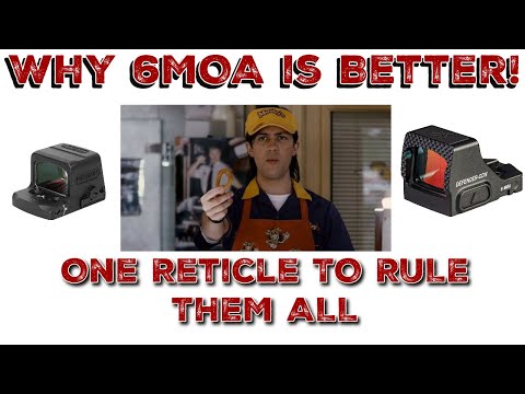 Why the 6 MOA Dot is the superior pistol dot reticle!
