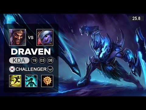 Draven vs Tristana ADC - KR Challenger - Patch 25.8 Season 15