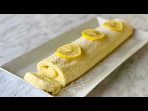 GÂTEAU ROULÉ À LA CRÈME AU CITRON 🍋 TRÈS FACILE. Deli cuisine