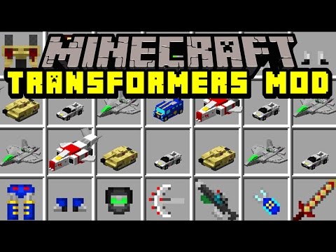 Insane Minecraft TRANSFORMERS MOD! TRANSFORM into Tanks, Planes, & MORE!