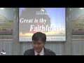 May 22, 2022 Sunday School Live Stream