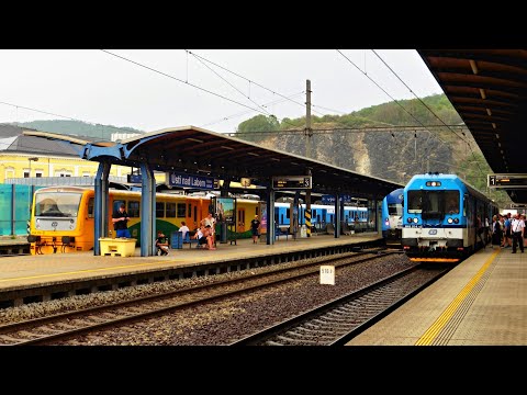 Vlaky - Ústí nad Labem hlavní nádraží - 6.8.2019