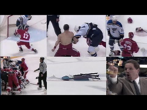 02/03 RS: Det @ STL Highlights - 3/29/03 (Hull Hat Trick)