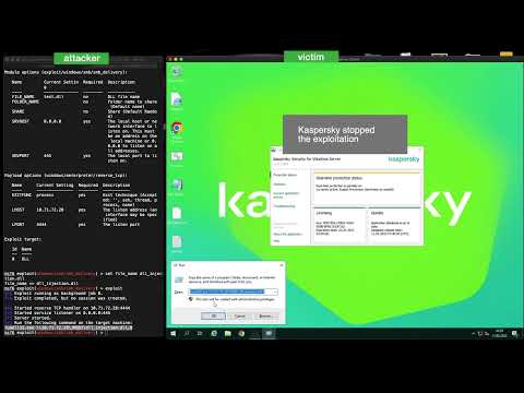Exploit Prevention Module Demonstration / Kaspersky Security for Windows Server