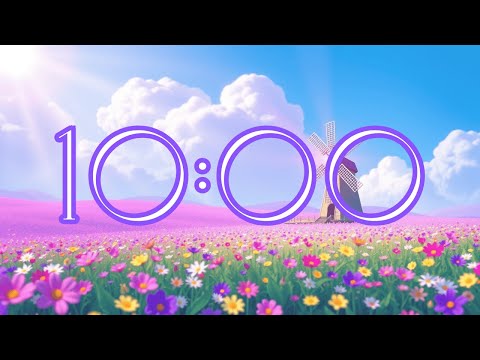 10 Minute Countdown Timer | Cozy Serene Windmill | Relaxing Lo-fi Beats