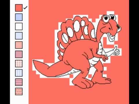 Let's Try: Color a Dinosaur (NES)