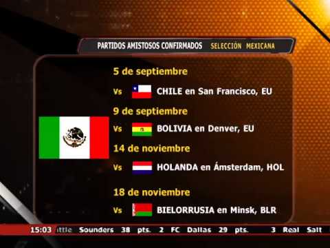 Se confirmó calendario de partidos amistosos de la Selección Mexicana