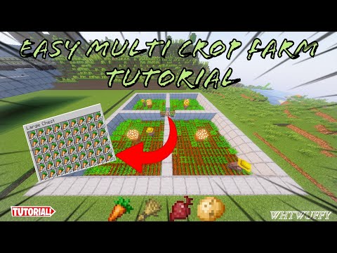 Easy Multi Crop Farm Tutorial | Minecraft 1.20