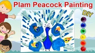 Palm Painting # Peacock Painting