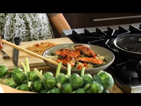 Grilled Salmon With Couscous Recipe : High-Protein, Low-Carb Meals