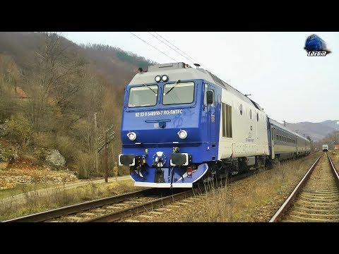GM 64-0950-7 & IR366-1"Harghita" - Brasov-Budapest Keleti in Gara Bulz Station - 13 February 2018