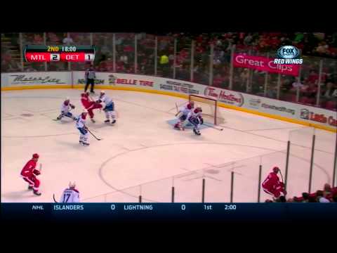 Kid Line vs Montreal - Tomas Tatar, Riley Sheahan and Tomas Jurco March 27 2014