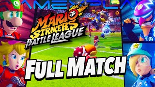 A Full Match of Mario Strikers: Battle League Gameplay! (Peach, Rosalina, Waluigi & More!)