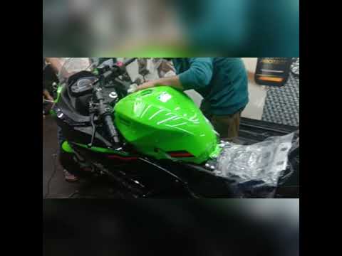 Kawasaki Ninja Getting 9h Ceramic coating & PPF by Ultrakool