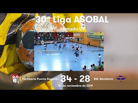 LIGA ASOBAL J08: Fertiberia Puerto Sagunto - BM. Benidorm 34-28