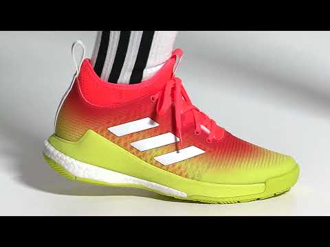 CrazyFlight Mid Volleyball Shoes Orange H04964 video