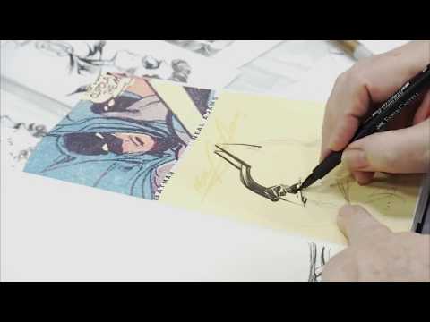 Comic Book Artist NEAL ADAMS sketches and signs for COMIX  BEYOND THE COMIC BOOK PAGES