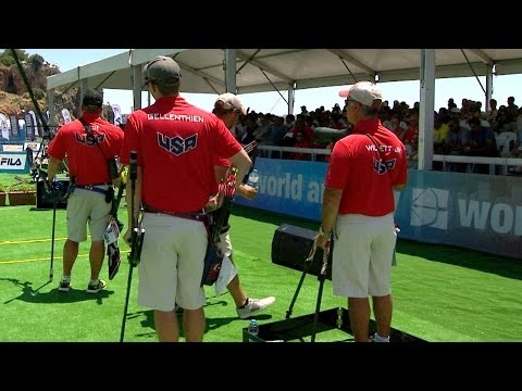 Netherlands v USA – compound men team gold | Antalya 2014 Archery World Cup S3