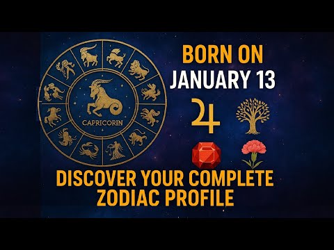 Born on January 13? Discover Your Complete Zodiac Profile: Western, Vedic, Druid, Numerology & More!