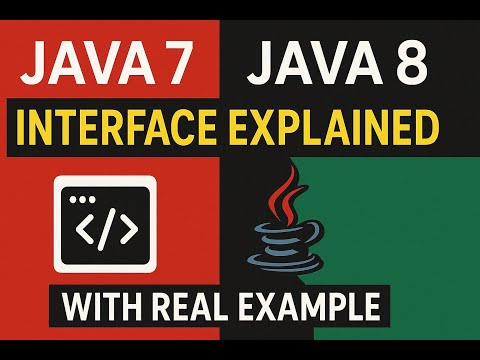 Java Part 44 Java Interface Explained Java 7 Vs Java 8 Learn With Real Examples