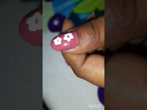 Flower Nail art 🎨 #naildesign #flower #reels #youtubeshorts