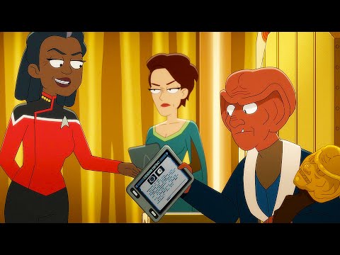 Captain Freeman Tricks Feregni Into Signing The Contract - Star Trek Lower Decks 4x06