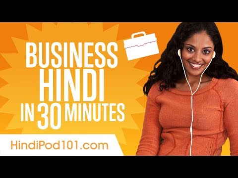 Learn Hindi Business Language in 30 Minutes