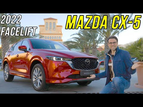 2022 Mazda CX5 facelift driving REVIEW 2.5 l AWD with new sporty look!