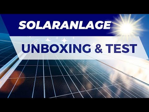 Balkonkraftwerk-Solaranlage Solarway 2000 Watt Unboxing & Test