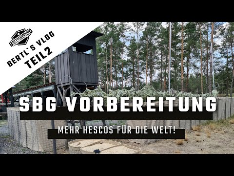 Scenario Big Game 24 Apocalypse Vorbereitungen / Hesco Barriers / Bertls Paintball Vlog