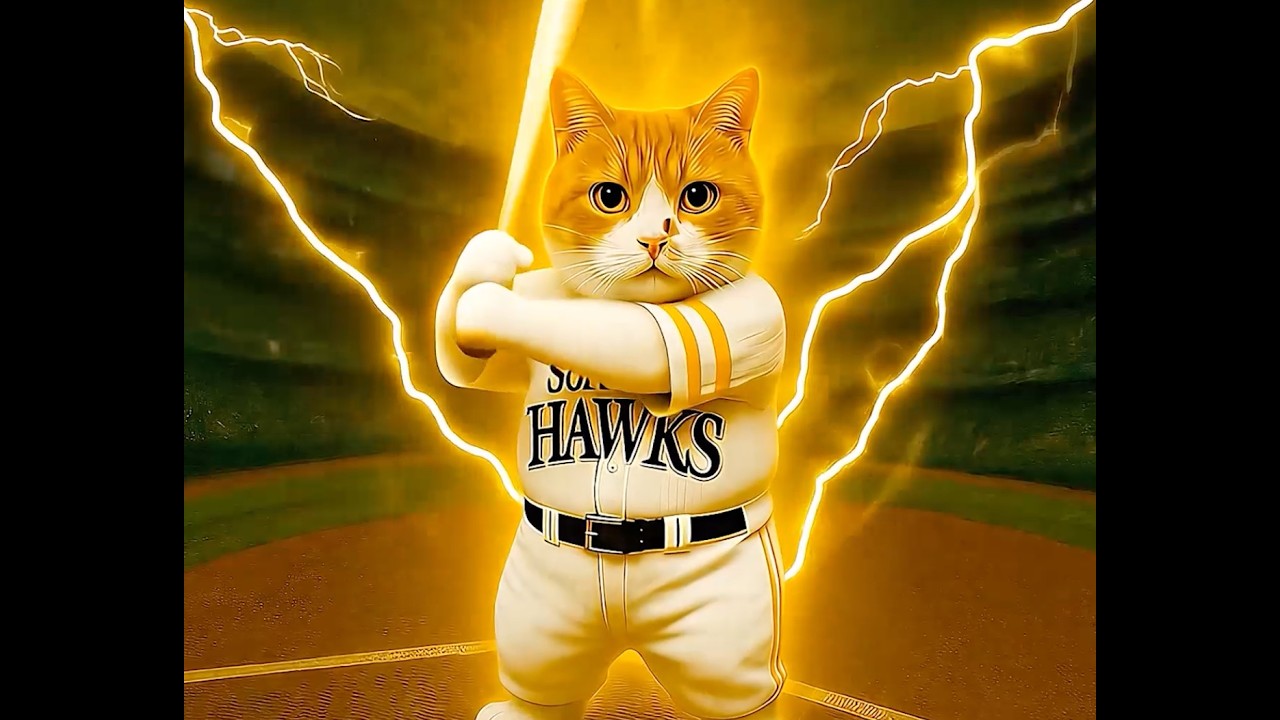 いよいよ今日から #プロ野球開幕 だ！！！今年も始まったーーー！！！みんなの推しチームを叫べ⚾🔥 #プロ野球開幕の日 #ふてニャン #猫 #cat