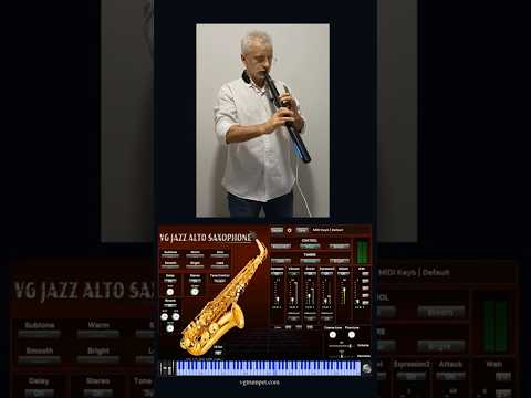 VG Jazz Alto Saxophone Virtual Instrument, Standalone app, VST plugin. Robkoo R1#vgtrumpet