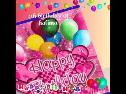 birthday video of halima