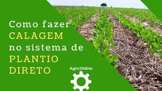 Como fazer a calagem no sistema de plantio direto