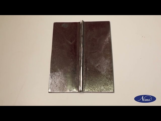 Edge joint on MS Sheet 2mm thick in flat position without filler rod