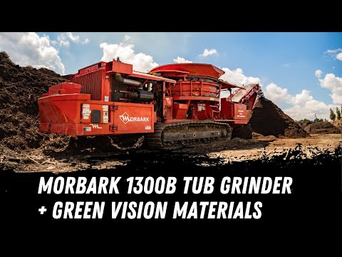 Morbark 1300B Tub Grinder + Green Vision Materials (Full Version)