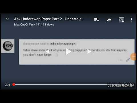 Ask underswap papyrus part 2 reaction underswap papyrus