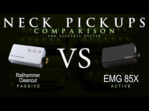 Railhammer CLEANCUT vs EMG 85X - Neck Guitar Pickup Comparison Tone Demo