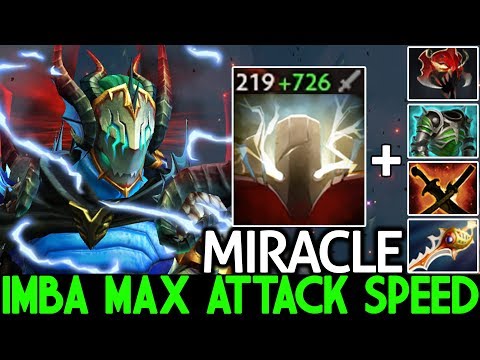MIRACLE [Sven] Unreal Damage Max Attack Speed Crazy Gameplay 7.25 Dota 2