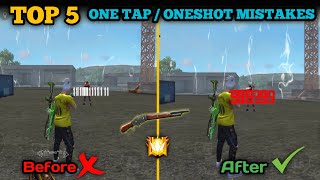 Top 5 One-Tap/Oneshot Headshot Mistakes Free Fire 