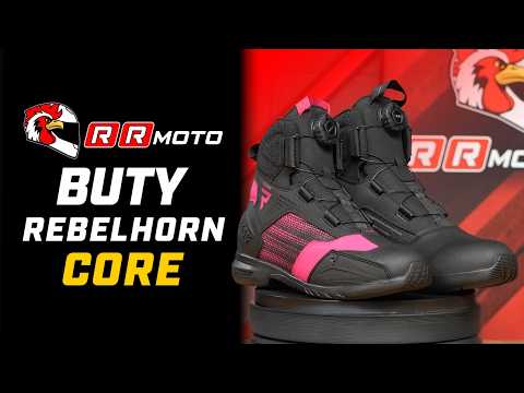REBELHORN CORE _ krótkie buty motocyklowe w wersji wentylowanej lub wodoodpornej